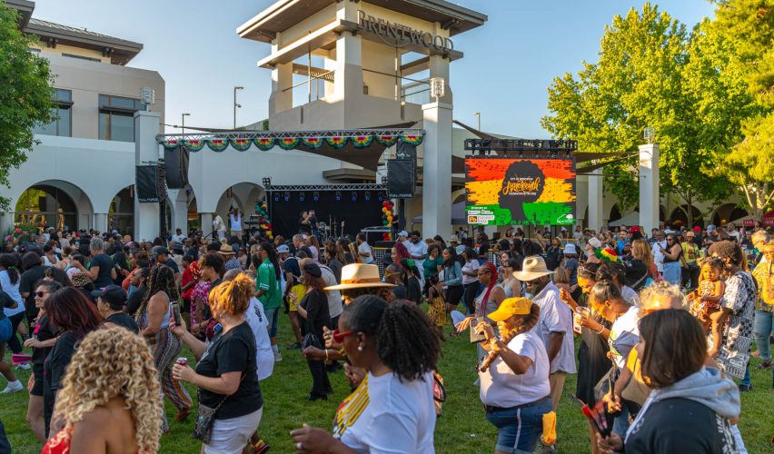 2025 Brentwood Juneteenth - people dancing and enjoying performances