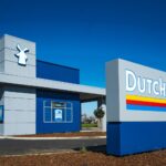 Front of Dutch Bros sign and building