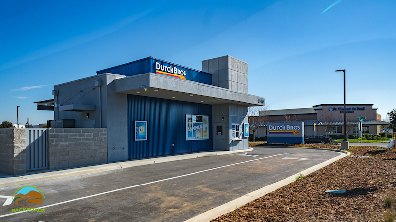 Drive through area of Dutch Bros