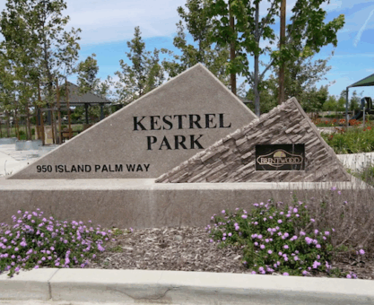 Kestrel Park Sign
