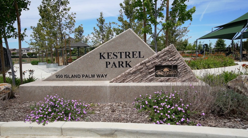 Kestrel Park Sign