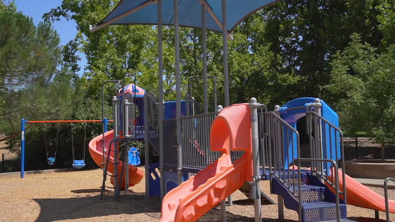 play structure at arbolado park