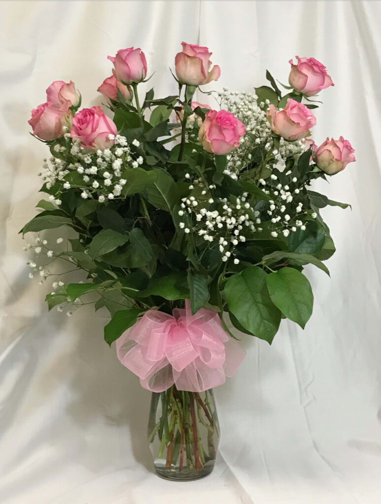Flower arrangement in a vase