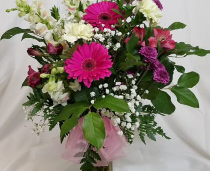 Flower arrangement in a vase