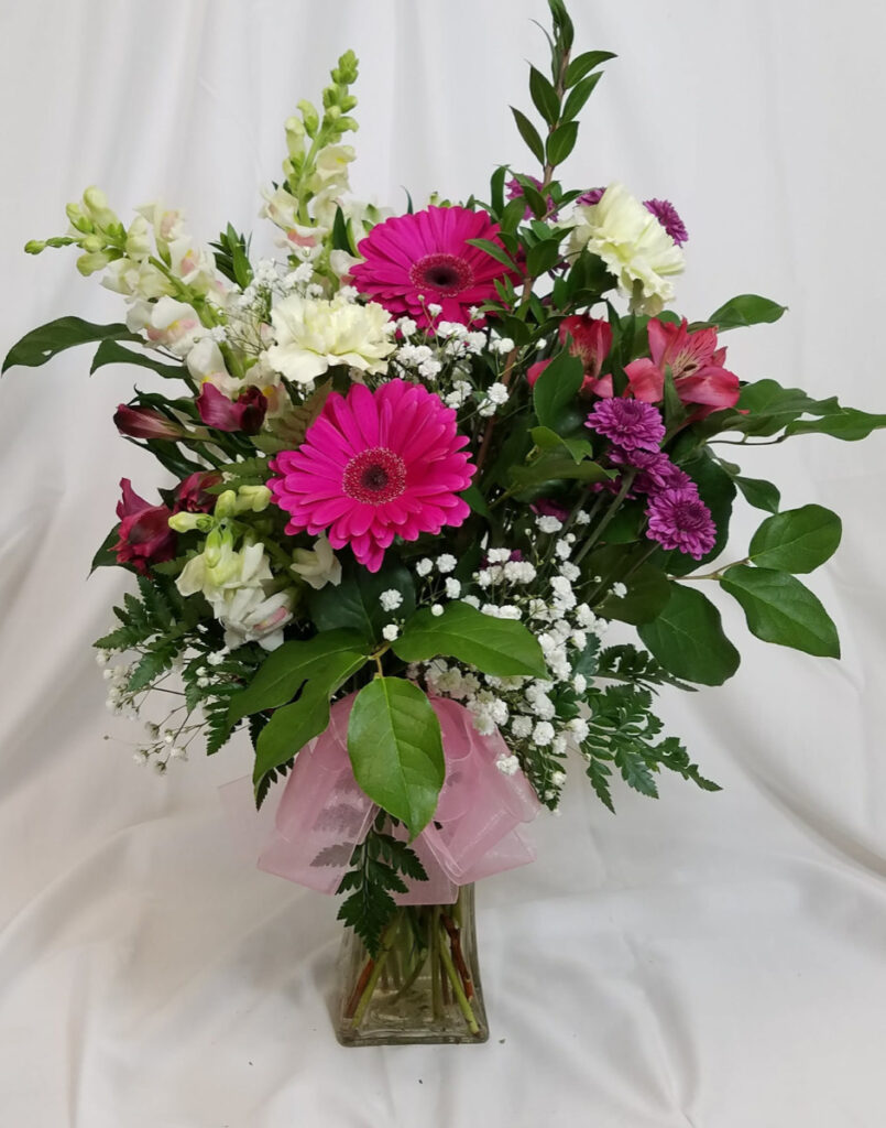 Flower arrangement in a vase