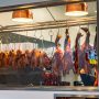 The signature roast ducks on display
