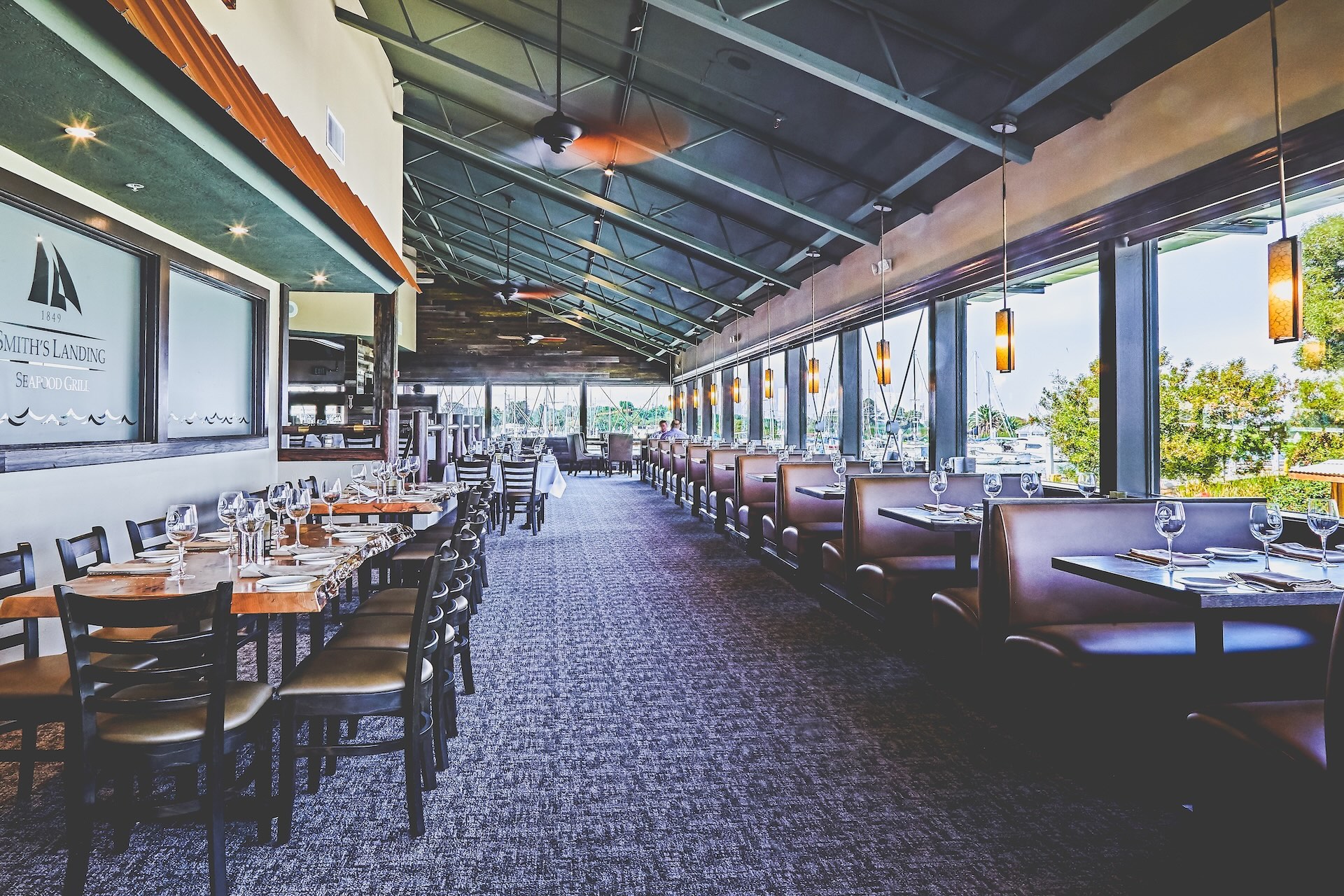 Smiths landing indoor dining area