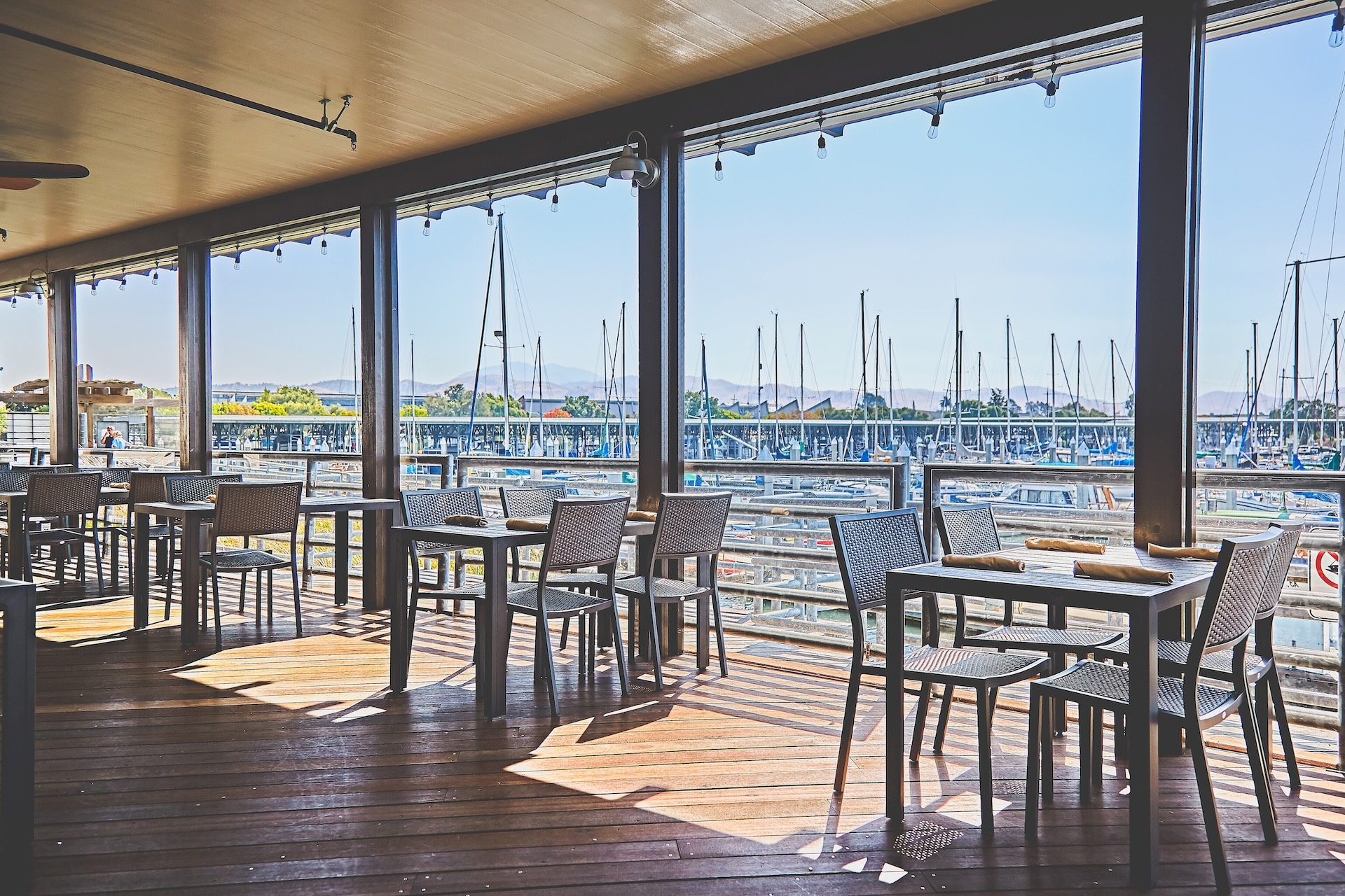 Smiths Landing outdoor patio dining area