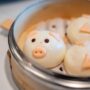 steam buns in shape of pig