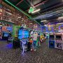 Next Level Pinball Museum - various arcade and pinball machines decorated with different video game memorabilia