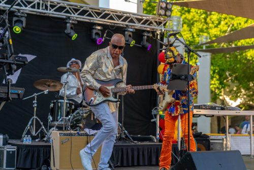 2025 Brentwood Juneteenth celebration - performing artist on stage
