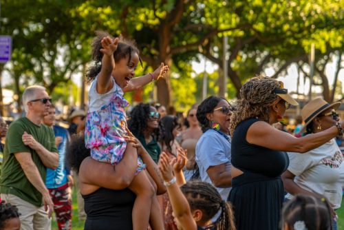 2025 Brentwood Juneteenth celebration - people enjoying the event