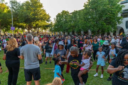 2025 Brentwood Juneteenth celebration - crowd enjoying the event