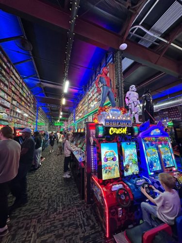 Next Level Pinball Museum - various arcade and pinball machines decorated with different video game memorabilia