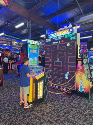 Next Level Pinball Museum - various arcade and pinball machines decorated with different video game memorabilia